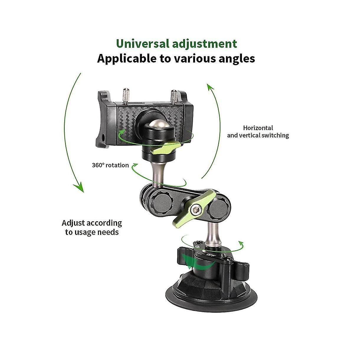 Green Lion Ultimate Phone Holder With Suction Cup Mount - Black