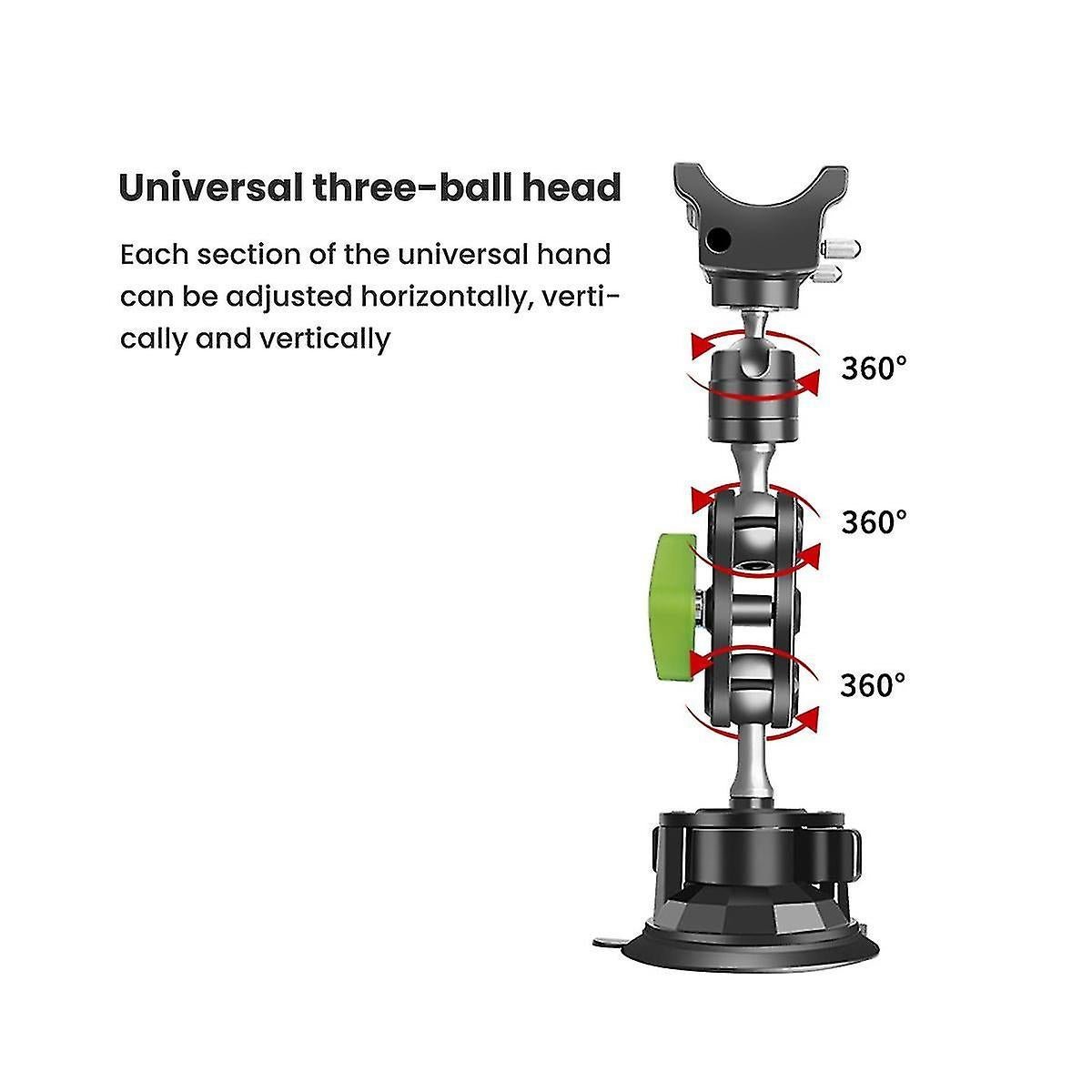 Green Lion Ultimate Phone Holder With Suction Cup Mount - Black