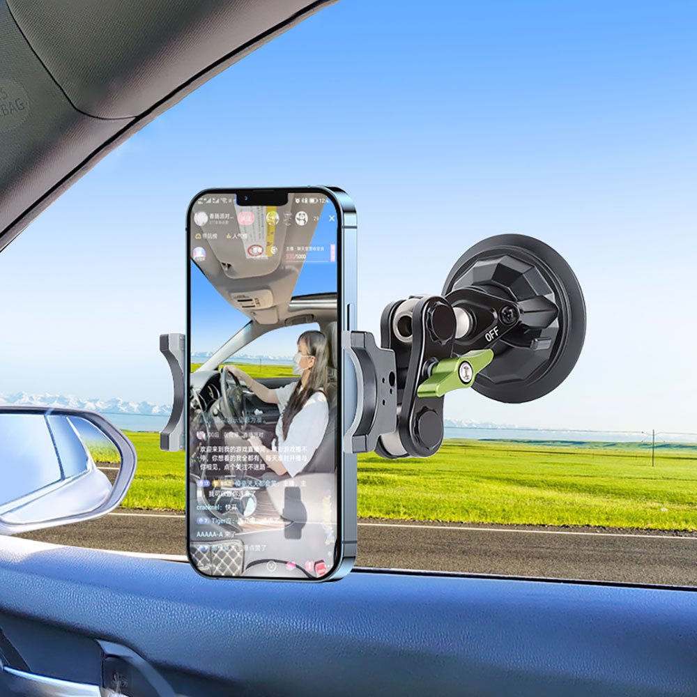 Green Lion Ultimate Phone Holder With Suction Cup Mount - Black