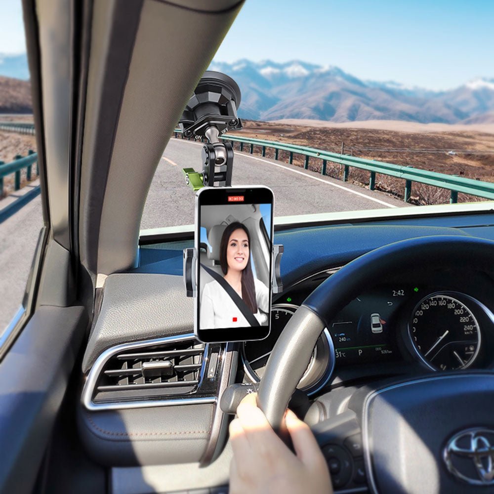 Green Lion Ultimate Phone Holder With Suction Cup Mount - Black