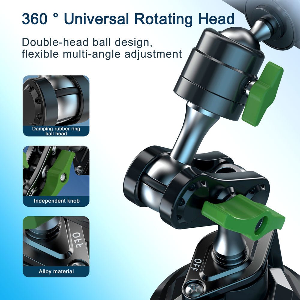 Green Lion Ultimate Phone Holder With Suction Cup Mount - Black