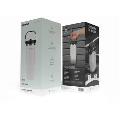 Green Lion Vacuum Tumbler 900ml Bottle - White