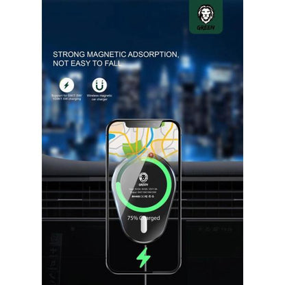 Green Lion Wireless Car Charger - 15w