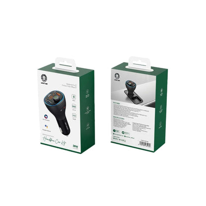 Green Lion Wireless Hands-Free Car Kit with Built-In FM Transmitter 38W - Black