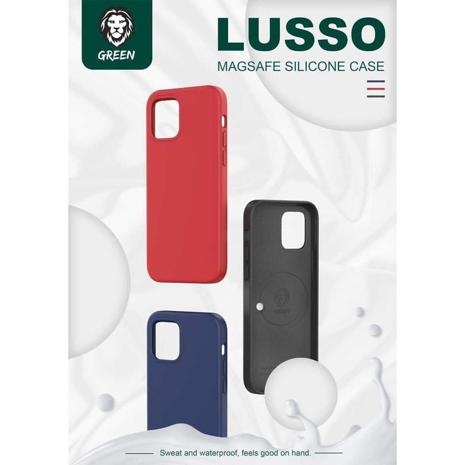 Green Lusso MagSafe 360 Silicone Case for iPhone