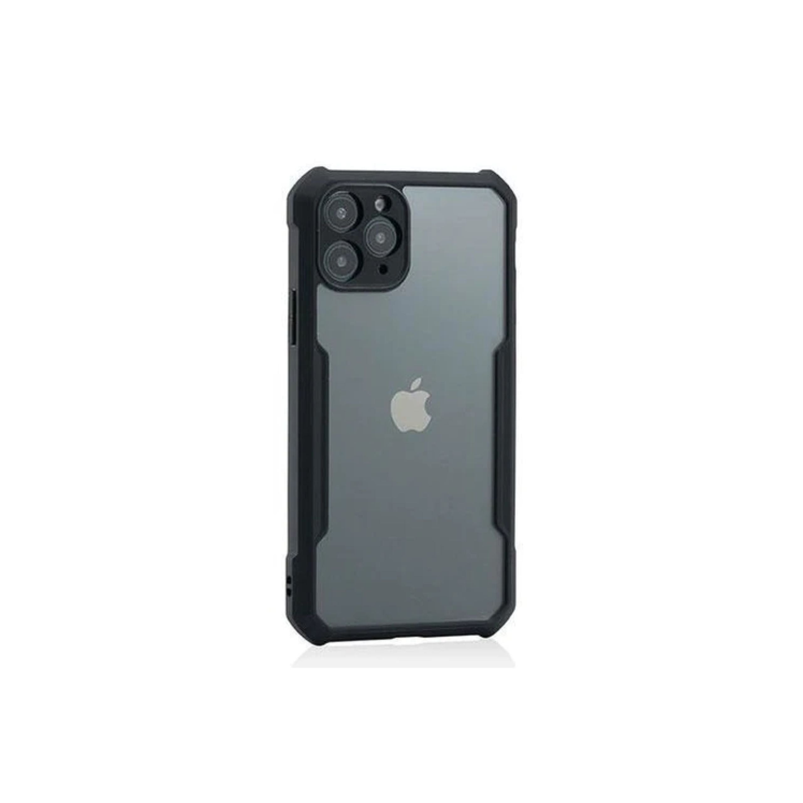 Green Stylishly Tough Shockproof Case for iPhone - Black