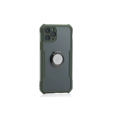 Green Stylishly Tough Shockproof Case with Ring for iPhone - Green