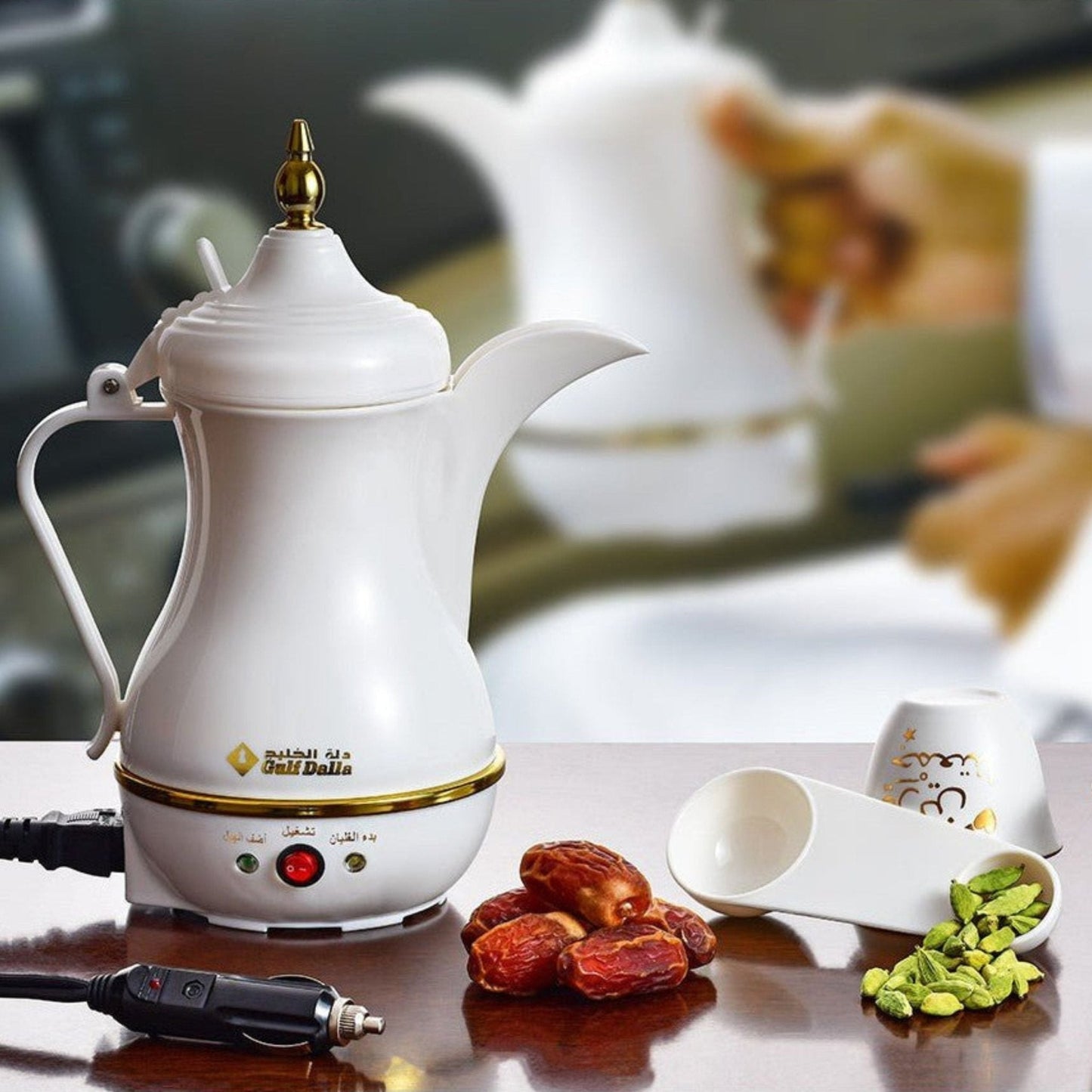 Gulf Dalla Car Coffee Maker GA-C91844 - White