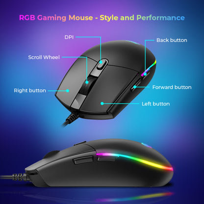 HAVIT KB501CM 4NI1 Gaming Combo - Black
