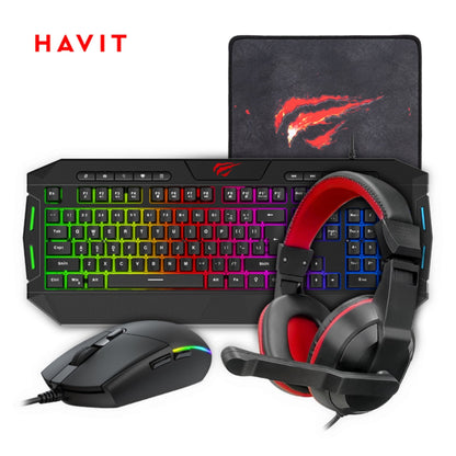 HAVIT KB501CM 4NI1 Gaming Combo - Black