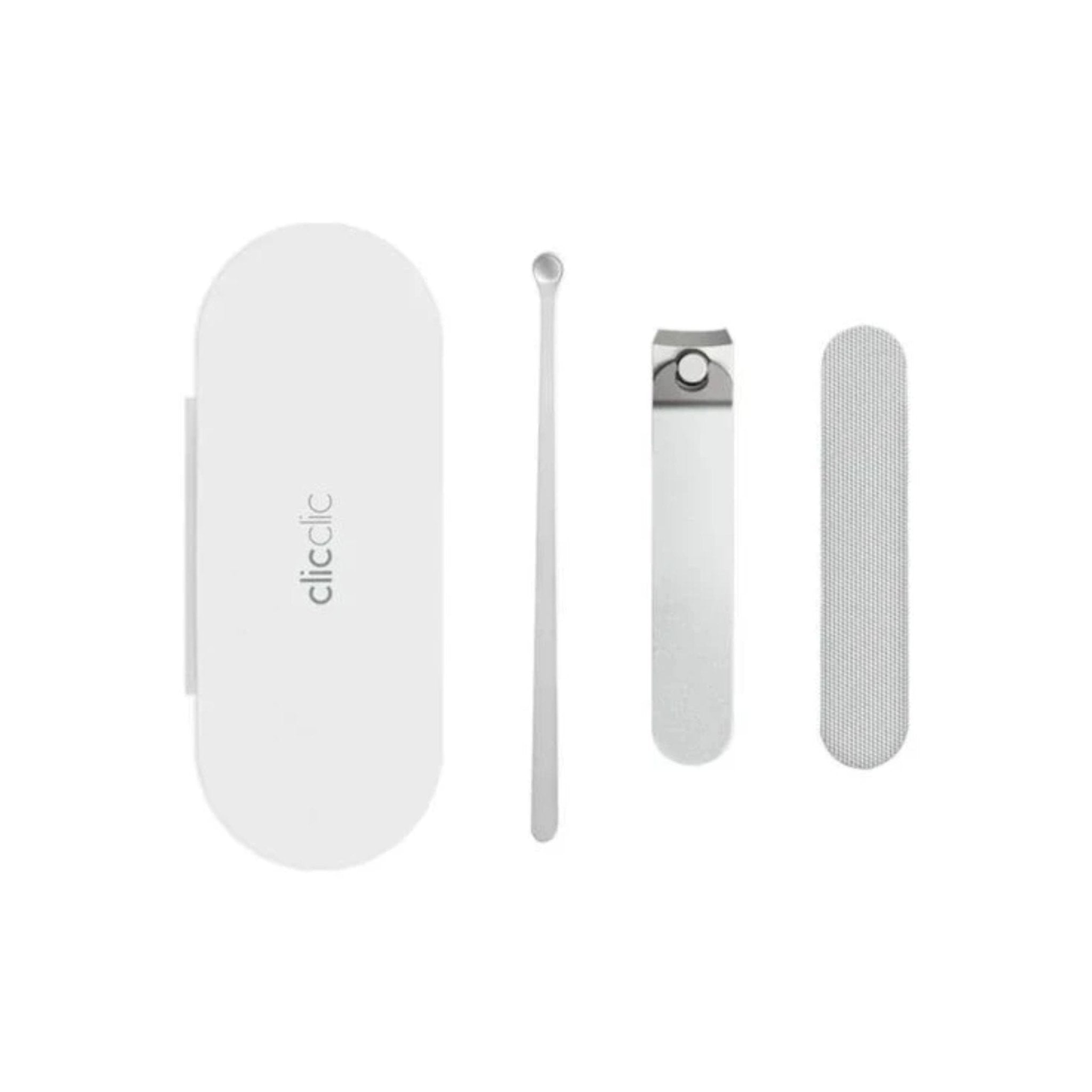 HOTO Clicclic Three-piece Nail Clipper - White