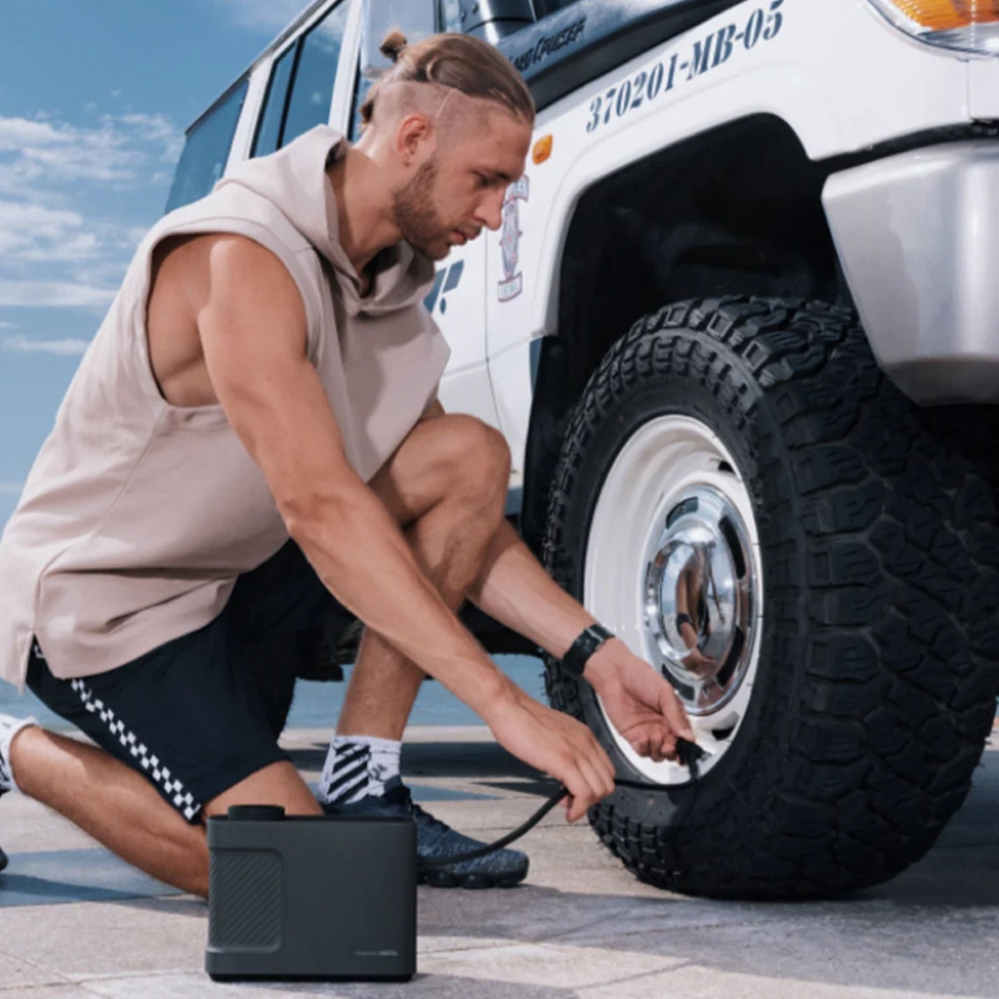 HOTO Portable Compressor,Pump - Black