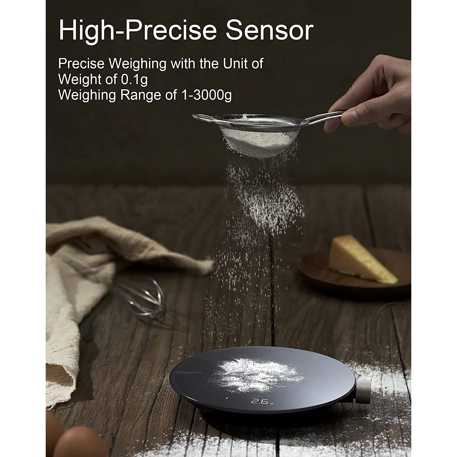 HOTO Smart Kitchen Food Scale - Dark Grey