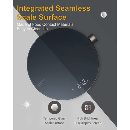 HOTO Smart Kitchen Food Scale - Dark Grey