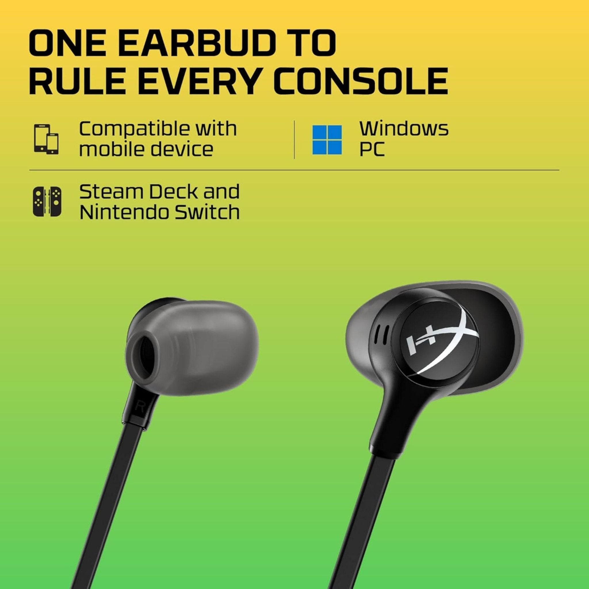 HYPERX Cloud II Wired Gaming Earbuds With Mic - Black