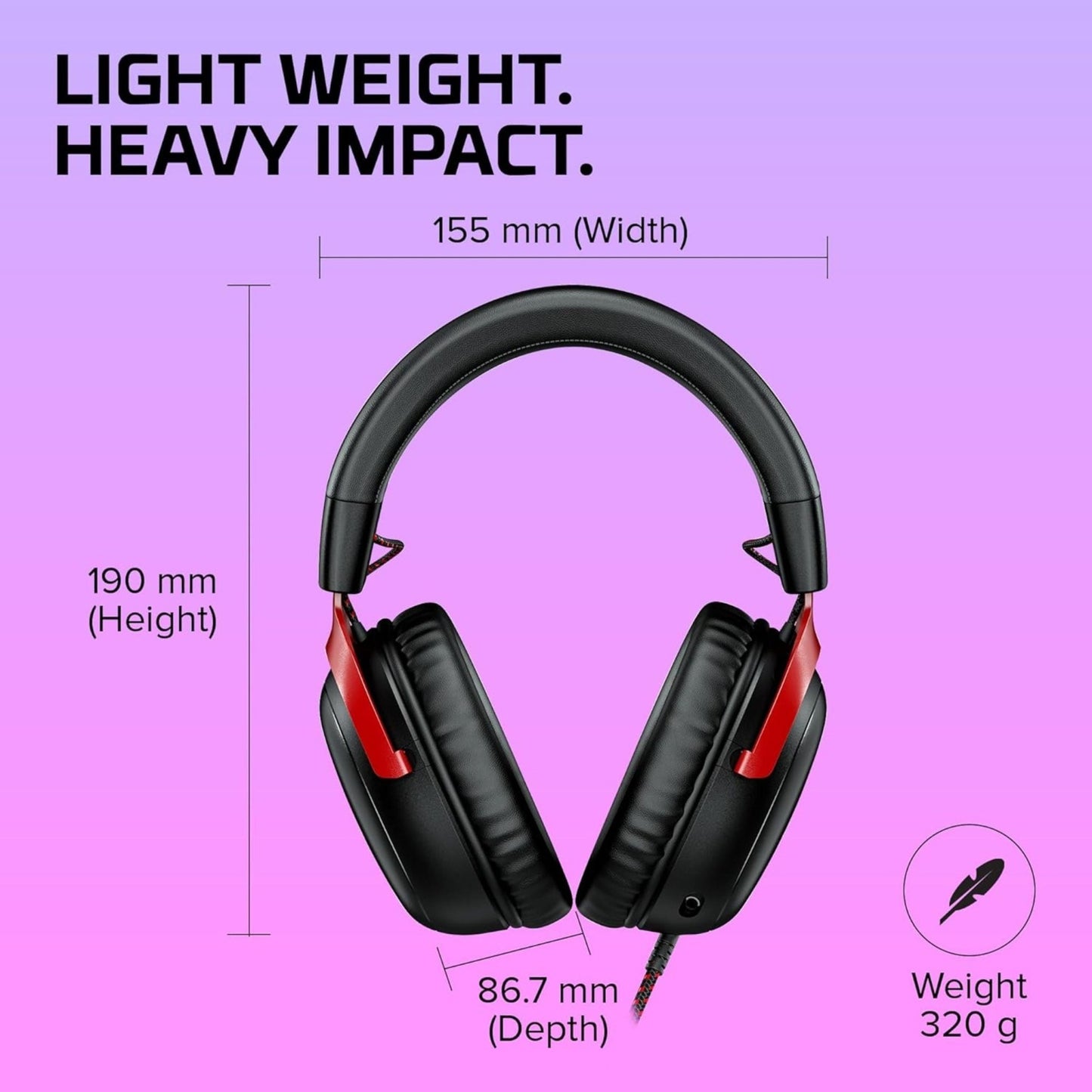 HYPERX Cloud III Wired Gaming Headset With Mic - Black Red