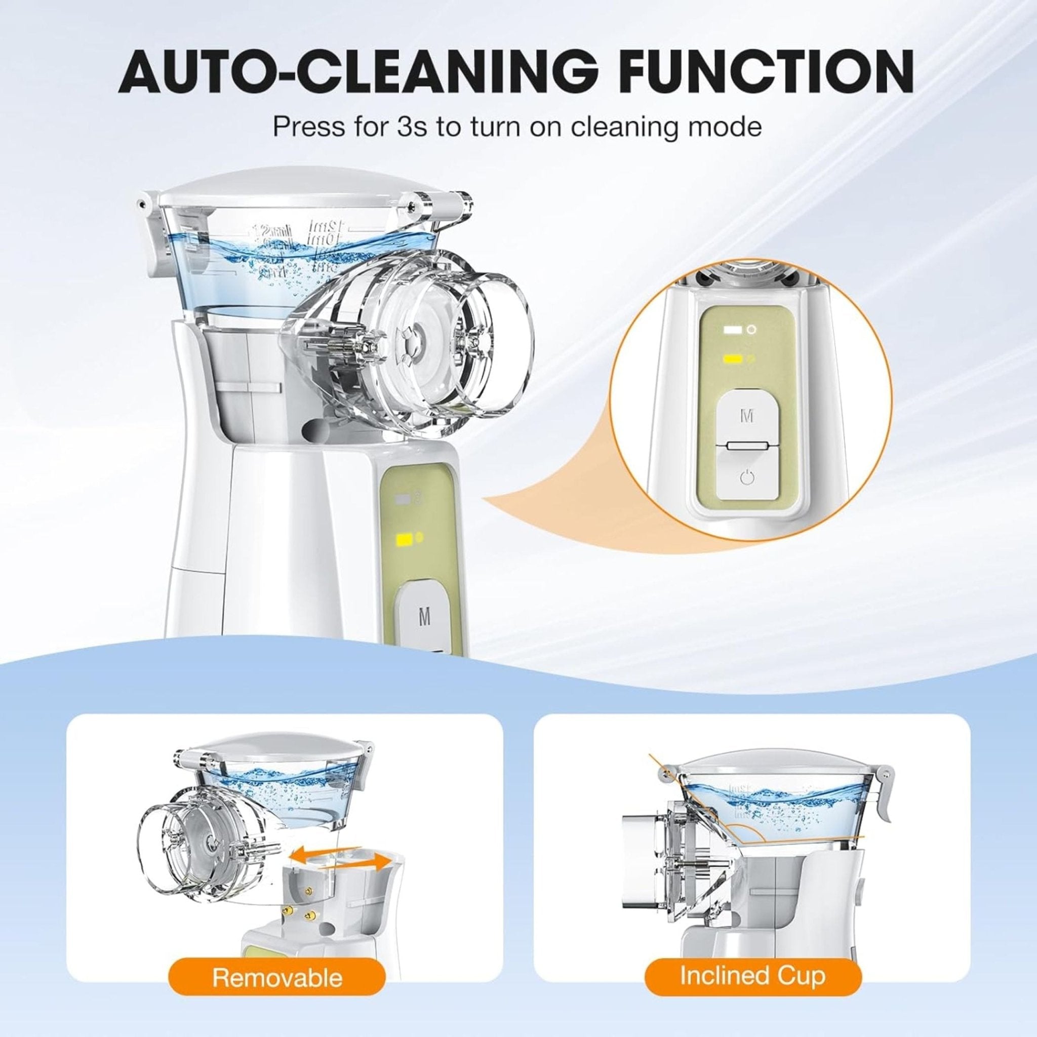 Handheld Ultrasonic Nebulizer P601 - White