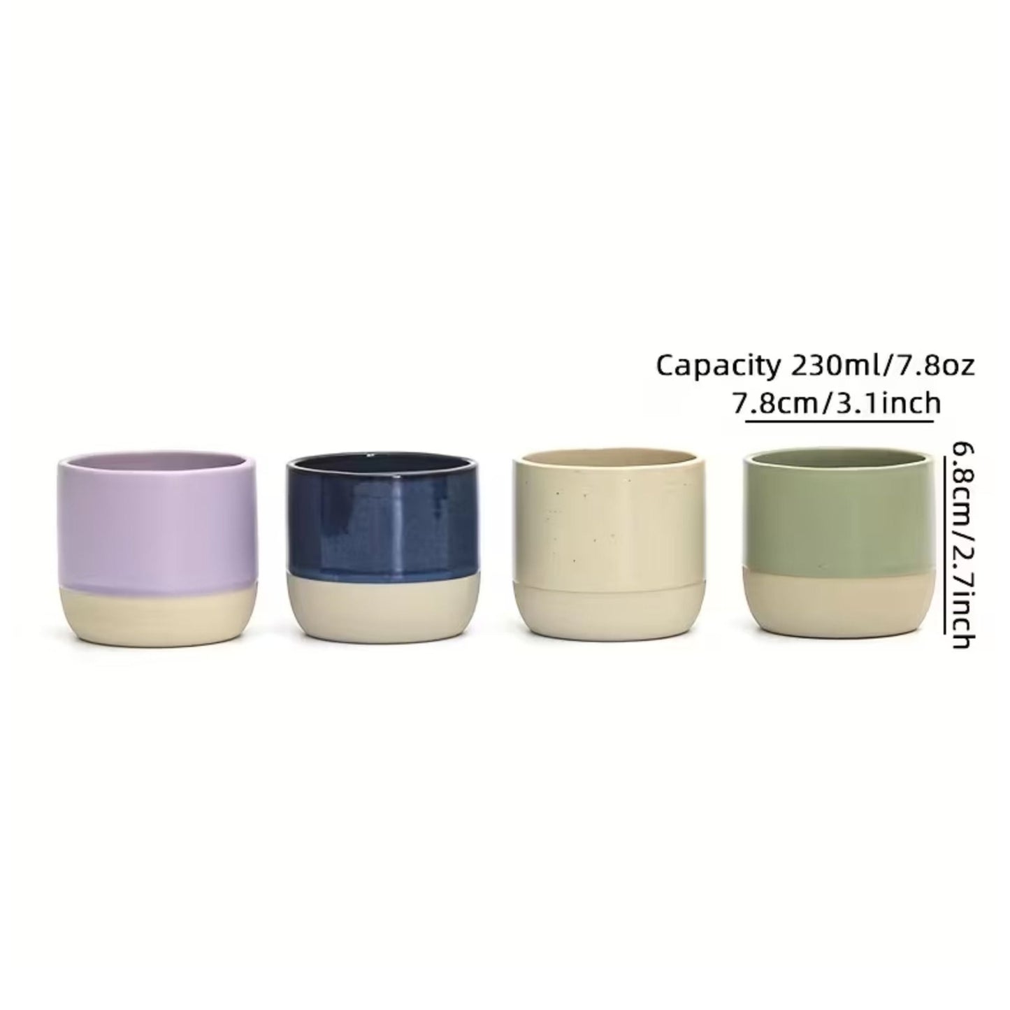 Handmade Ceramic coffee cup 230ml / 7.8oz