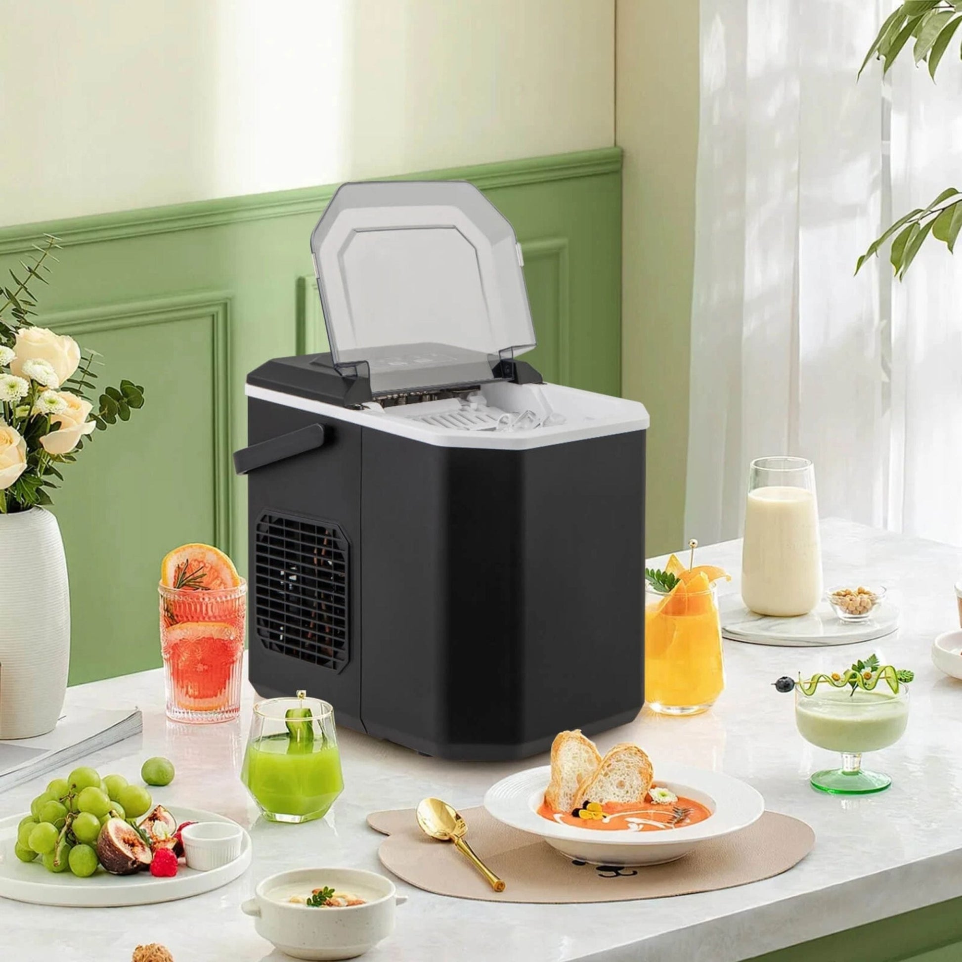 Hicon Ice Maker Machine HZB-16G - Black