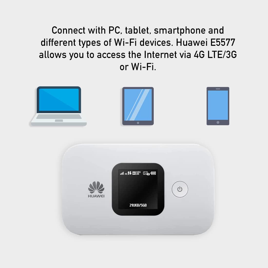 Huawei Mobile WiFi 150Mbps 1500mAh E5577-320 - White
