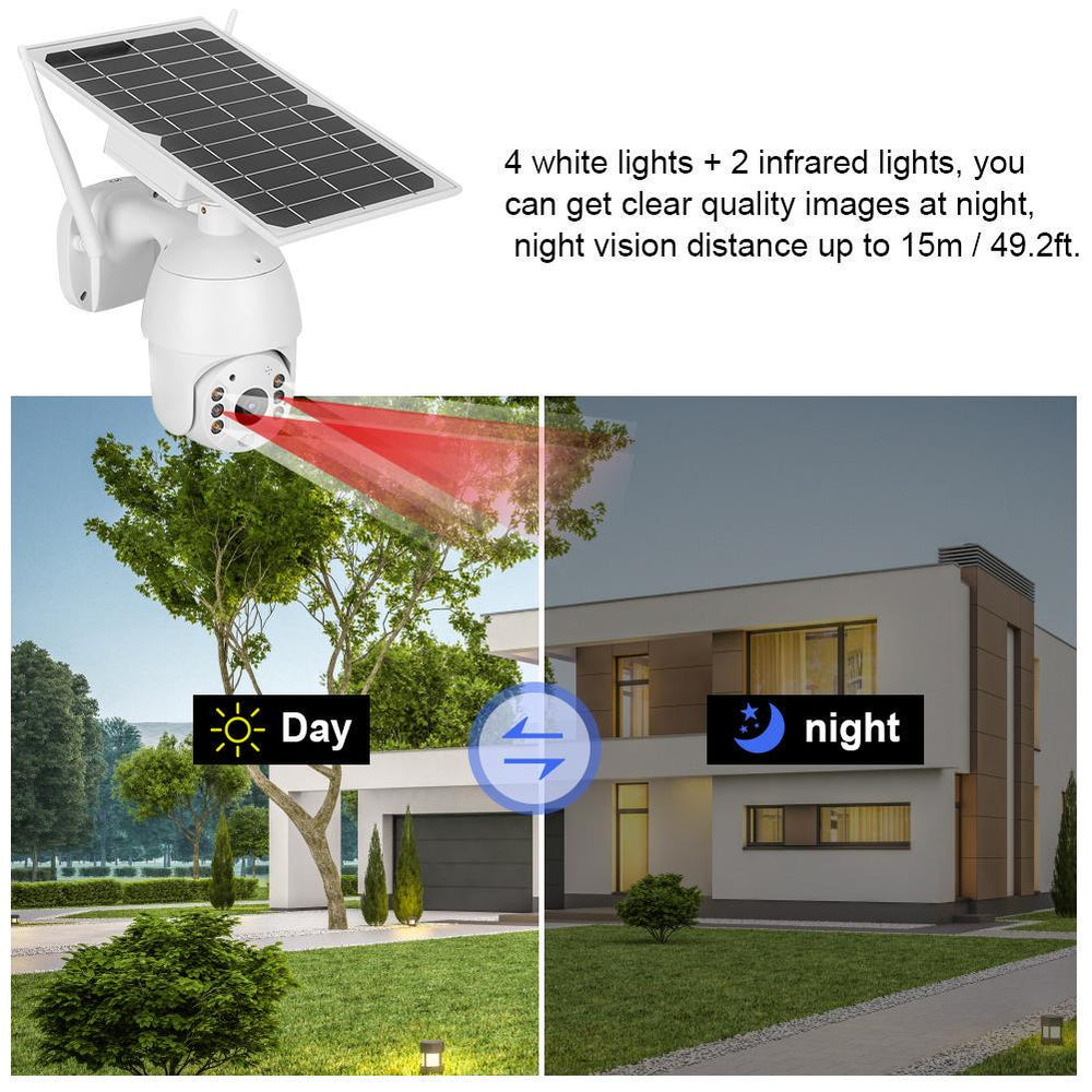 Intelligent Solar Energy Alert PTZ Camera 4G WIFI HD