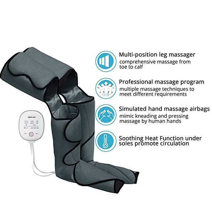 Intelligent Vibration Therapy System Air Compression Warmer Heating Leg Foot Massager