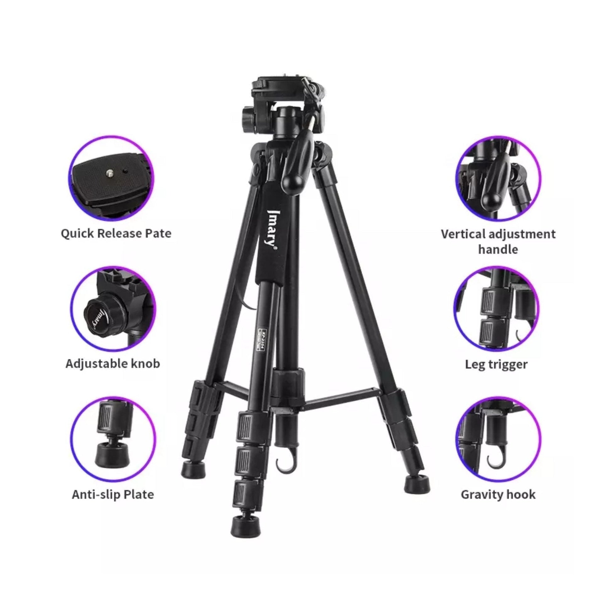 JMARY Professional Tripod KP-2254 - Black