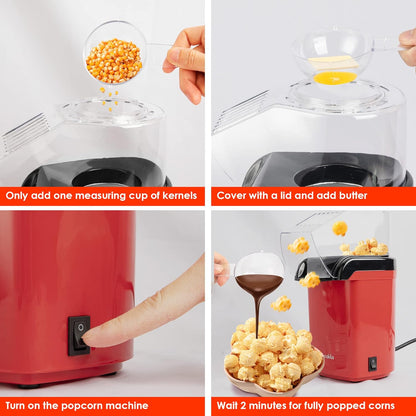 Jamaky Popcorn Maker 1200W JMK9001 - Red