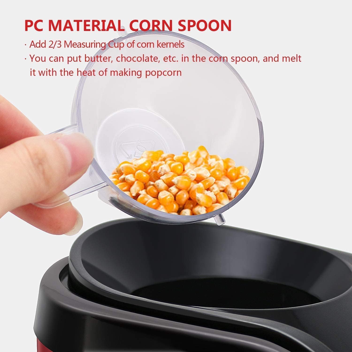 Jamaky Popcorn Maker 1200W JMK9001 - Red