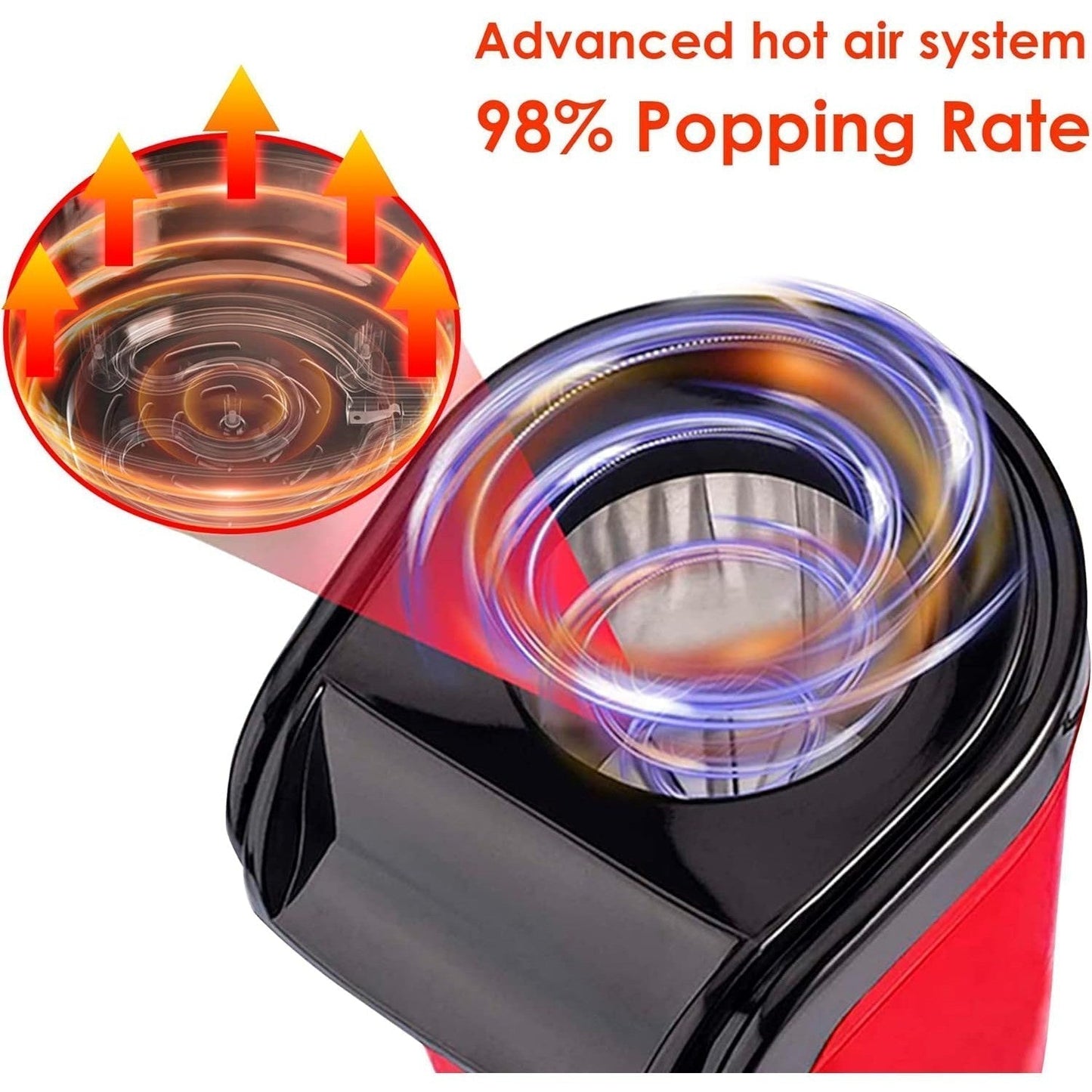Jamaky Popcorn Maker 1200W JMK9001 - Red