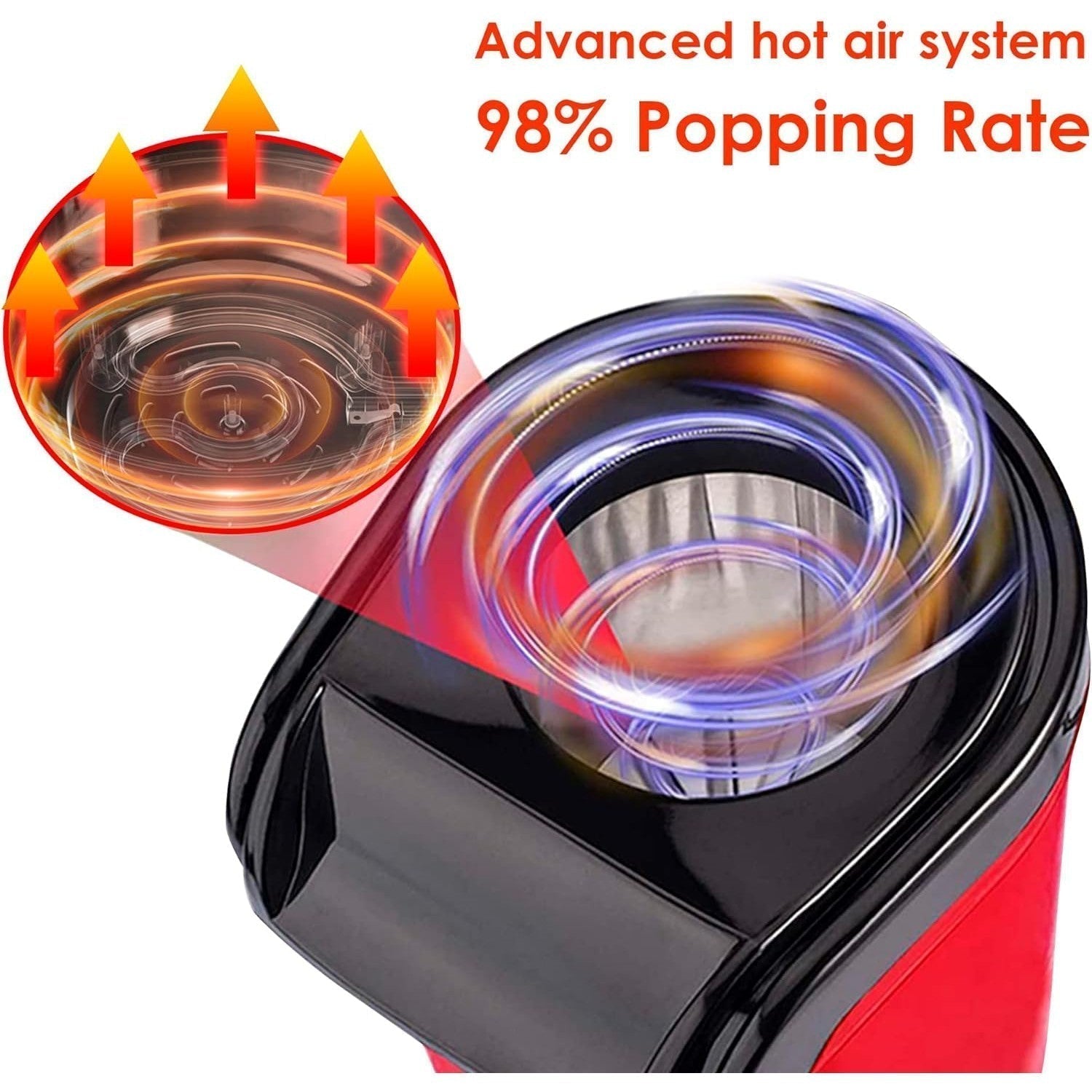 Jamaky Popcorn Maker 1200W JMK9001 - Red