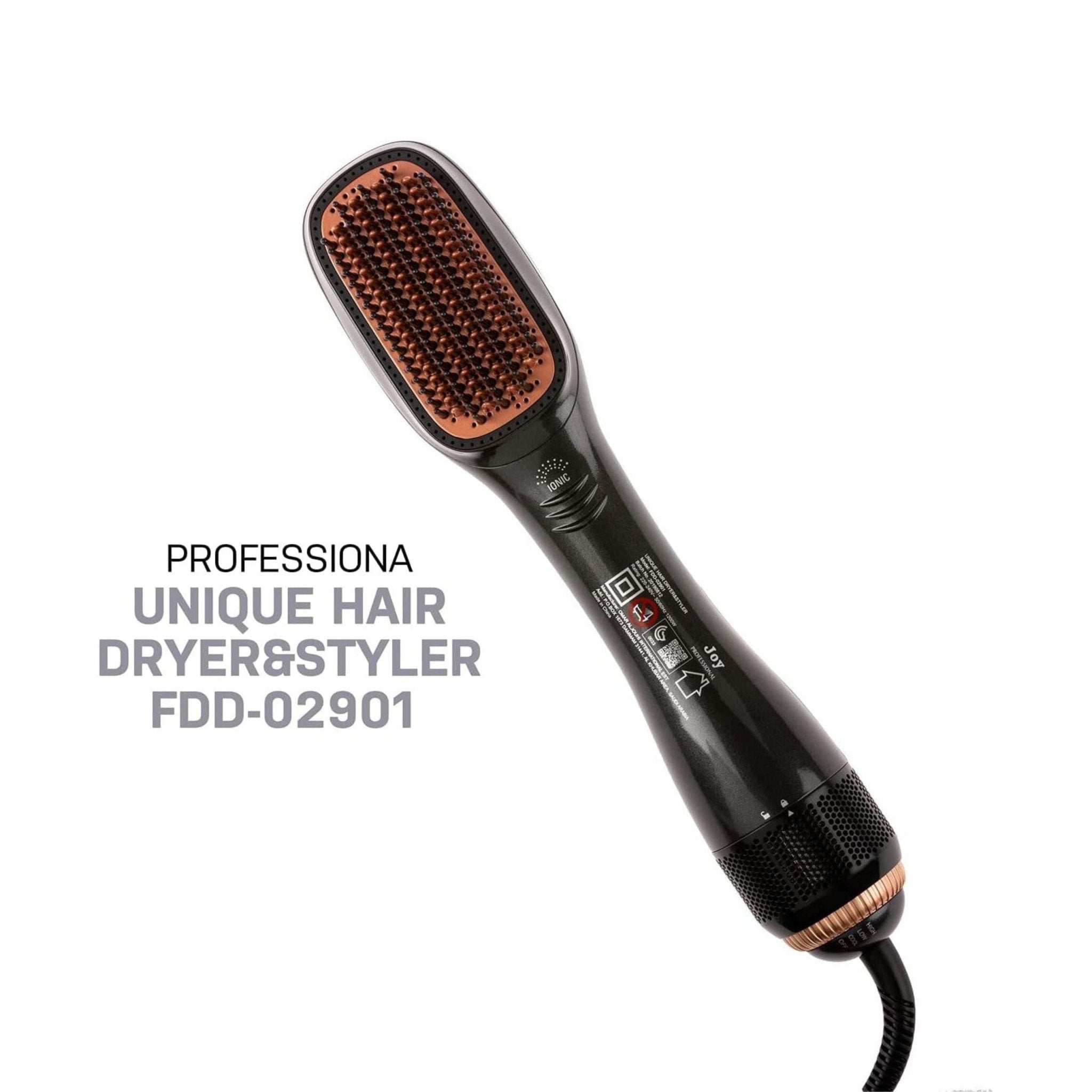 Joy Professional 2 in 1 Hair Dryer & Styler 1200W FDD-02901 - Black