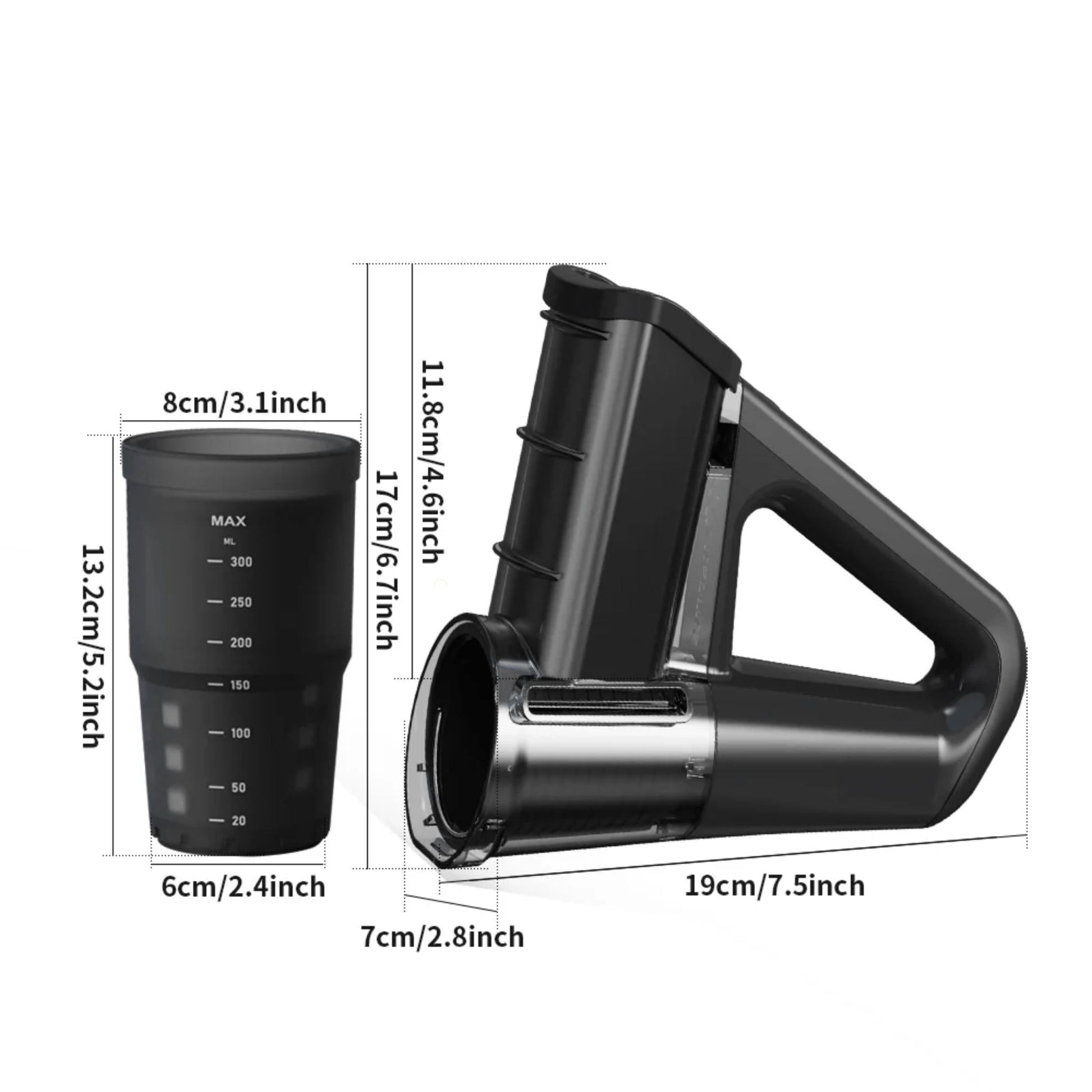 KEOUKE Multi - Functional Electric Handheld Food Chopper - Black