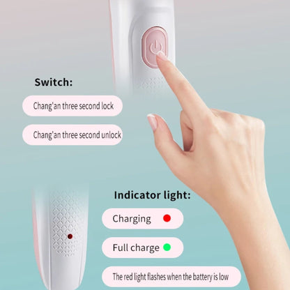 Kemei Professional 2 in 1 Body Trimmer IPX5 KM-133 - White/Pink