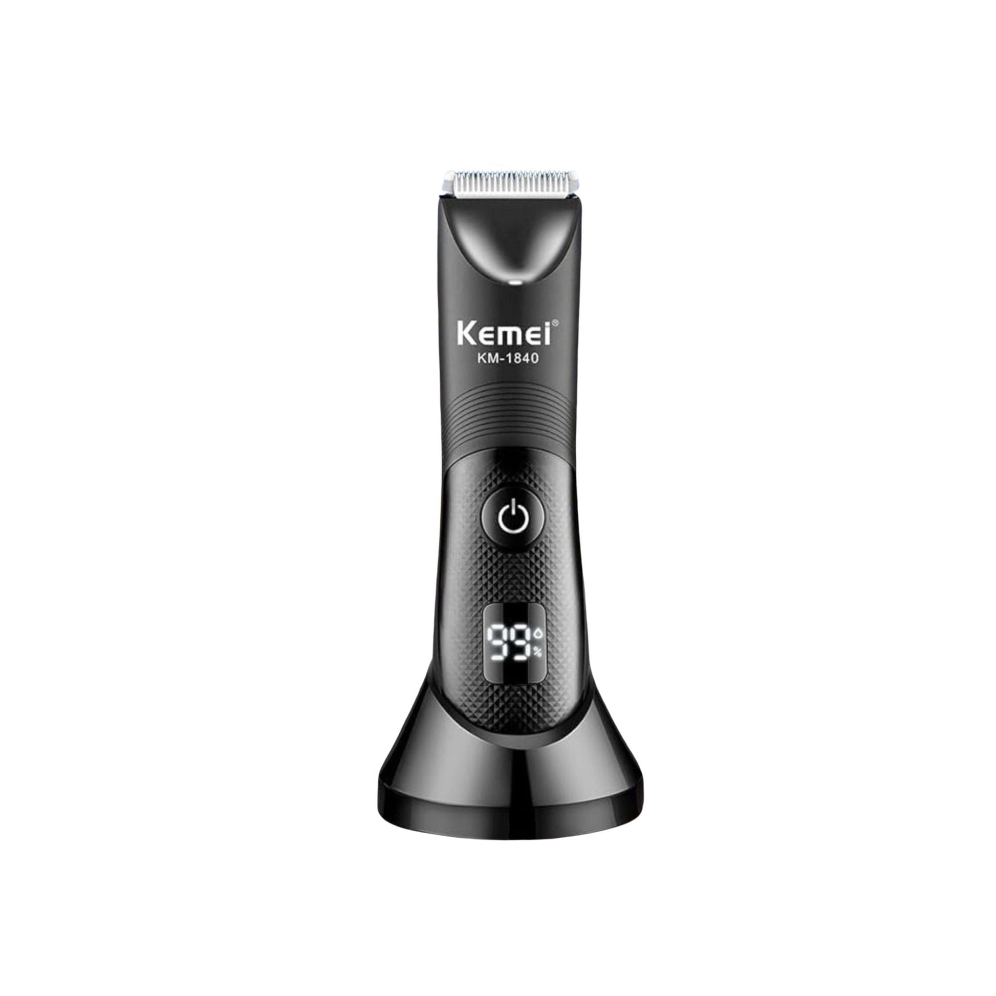 Kemei Professional Lady Secret Trimmer IPX7 LCD Display KM-1840 - Black