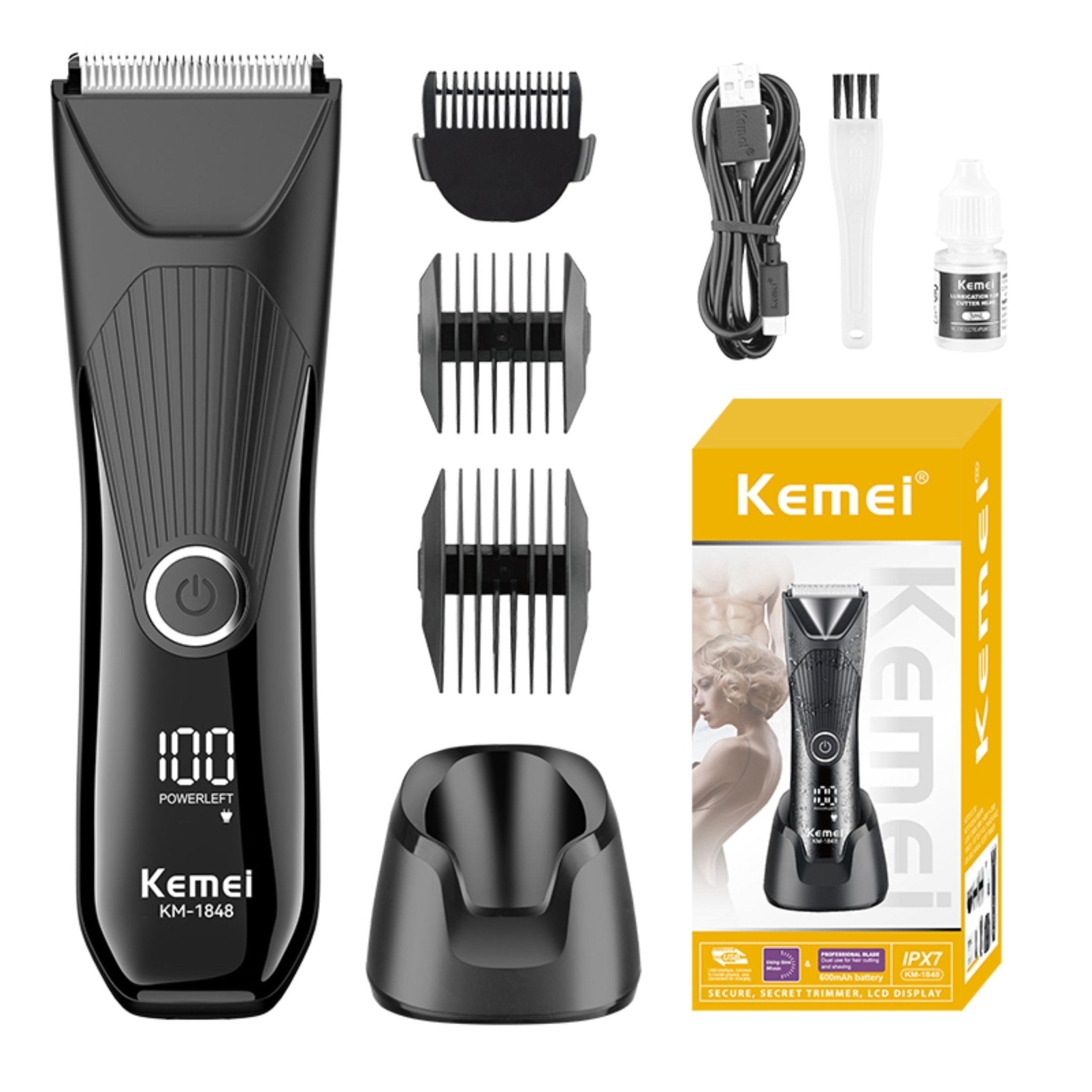 Kemei Professional Secret Trimmer KM-1848 - Black