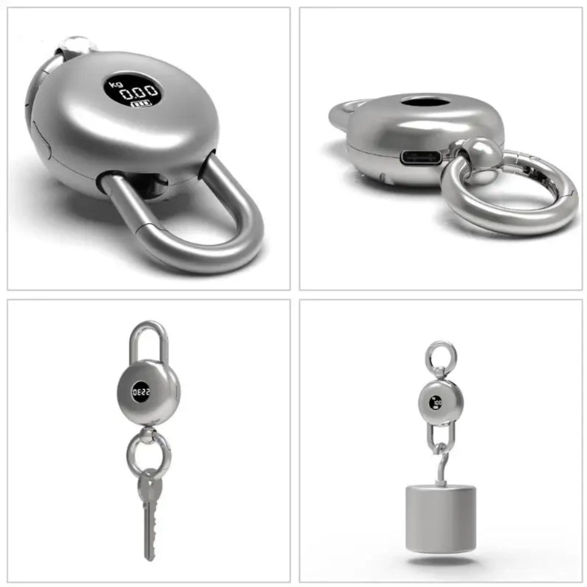 Keychain Digital Scale - Silver