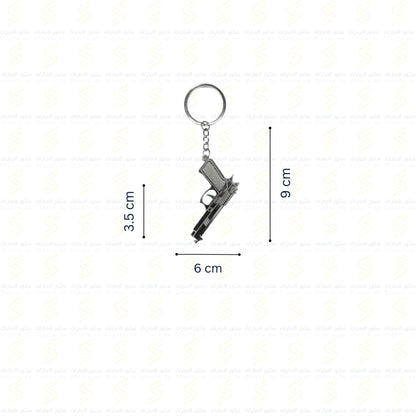 Keychain Gun - 2 - Silver