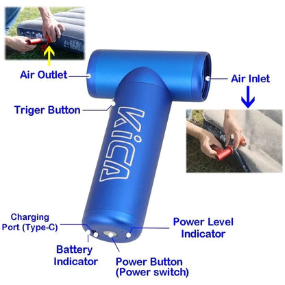 KiCA Multi-Functional Jetfan Compressed Air Duster Air Blowser KC1