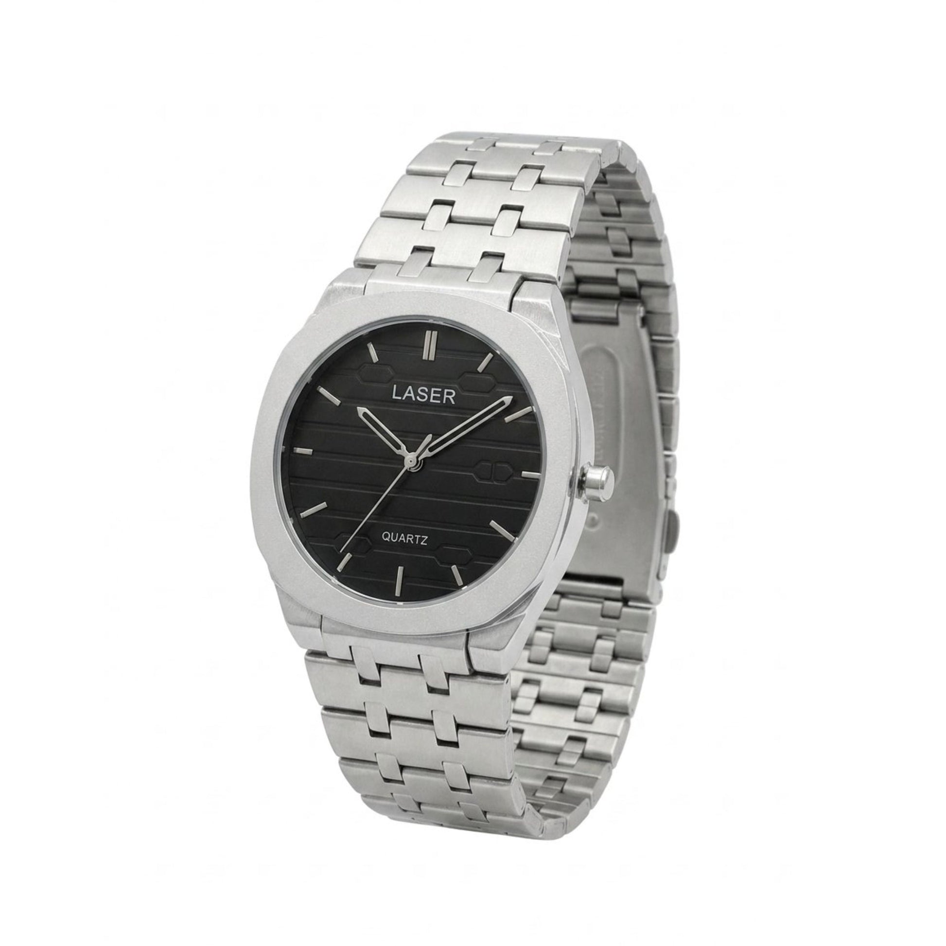 LASER Men's Ultra Thin Watch - Black