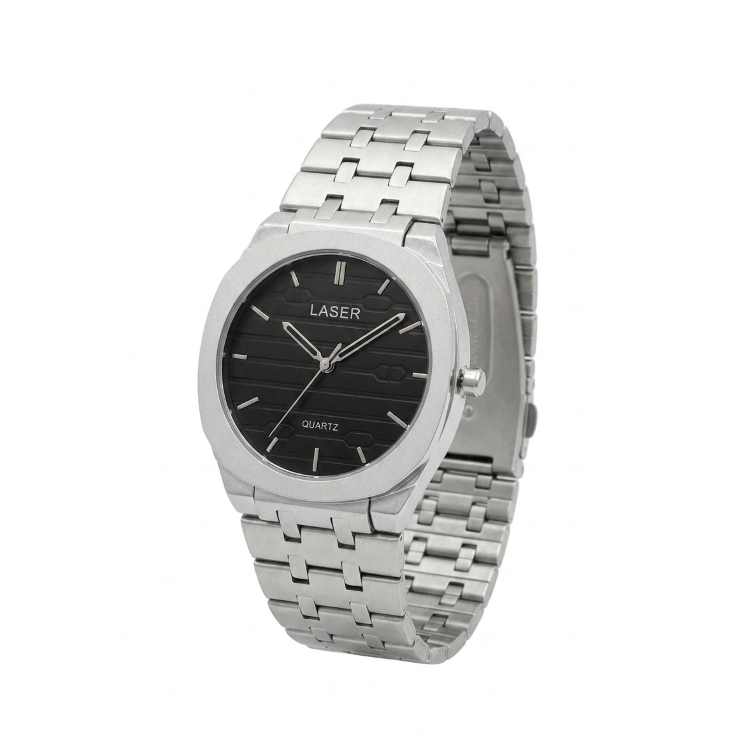 LASER Men's Ultra Thin Watch - Black