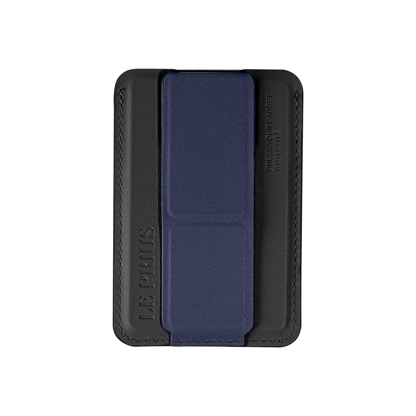 LE PRIUS Bengal Series, Magnetic Card Holder With Grip And Extendable Smart stand - Blue