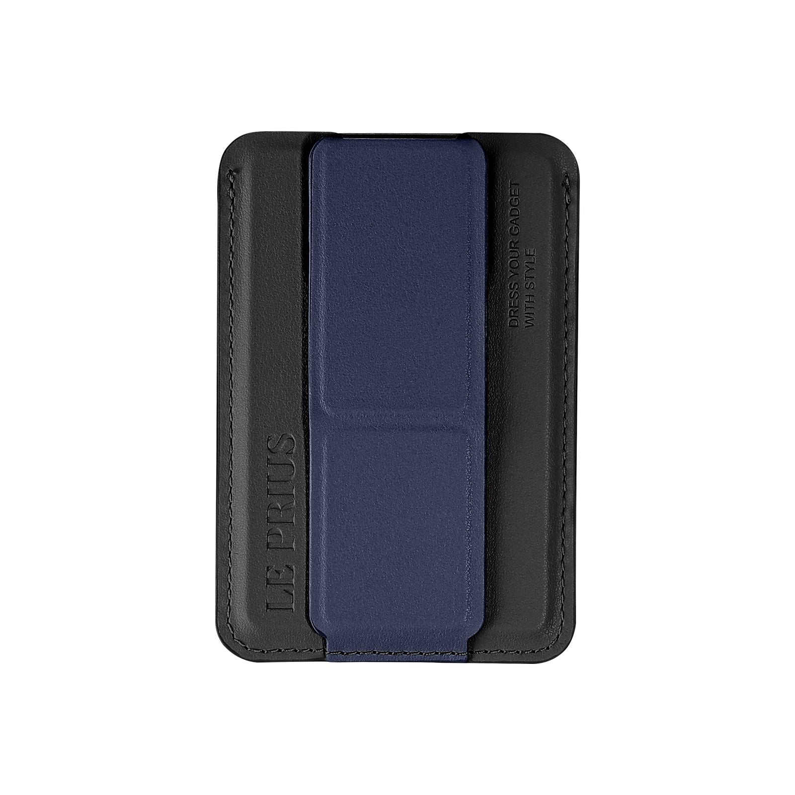 LE PRIUS Bengal Series, Magnetic Card Holder With Grip And Extendable Smart stand - Blue