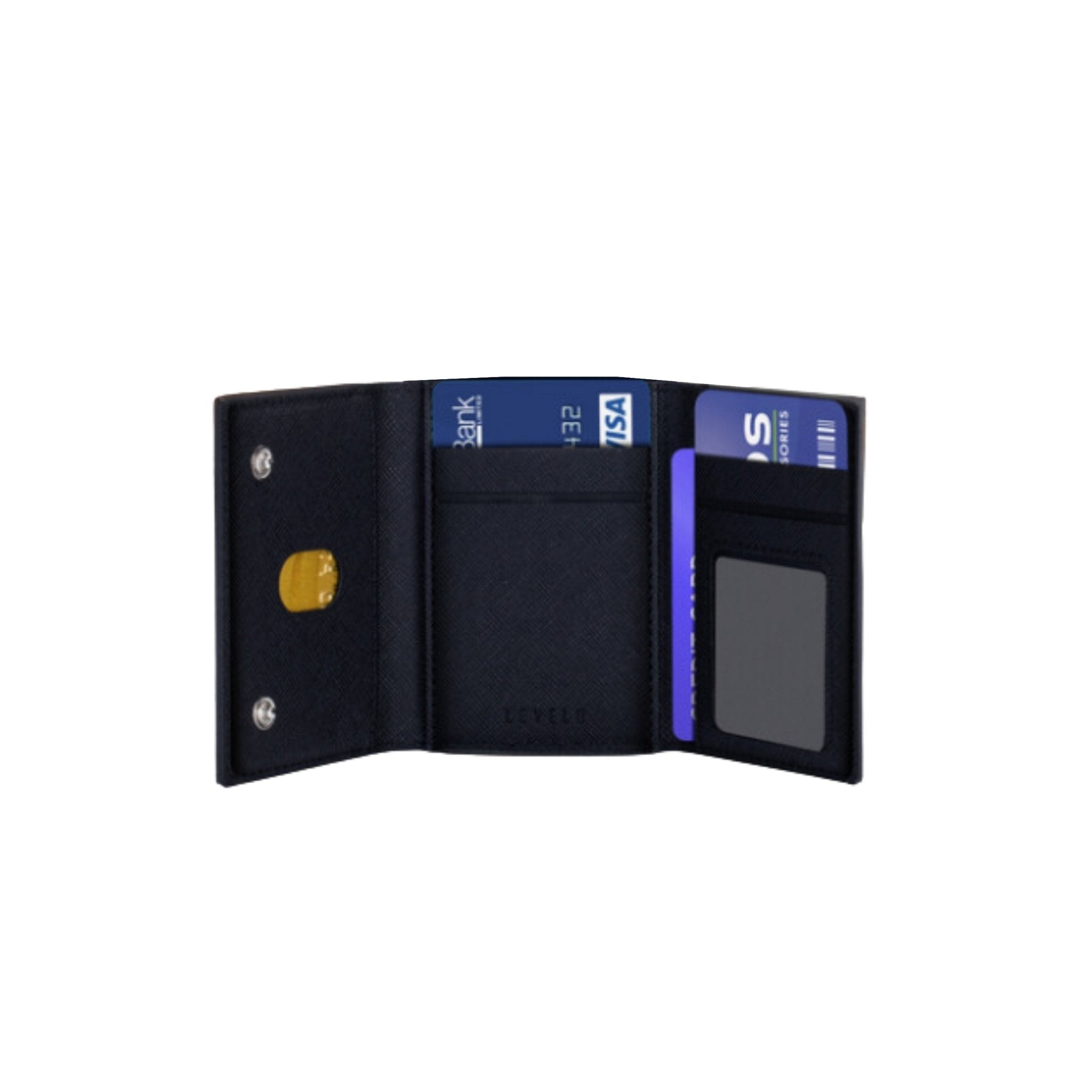 LEVELO Mittle 8 in 1 Magsafe Cardholder Wallet - Black