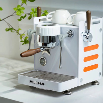 LePresso Commercial Bellissimo Triple Boiler 15 Bar Coffee Machine with Dual Italian Pump - White