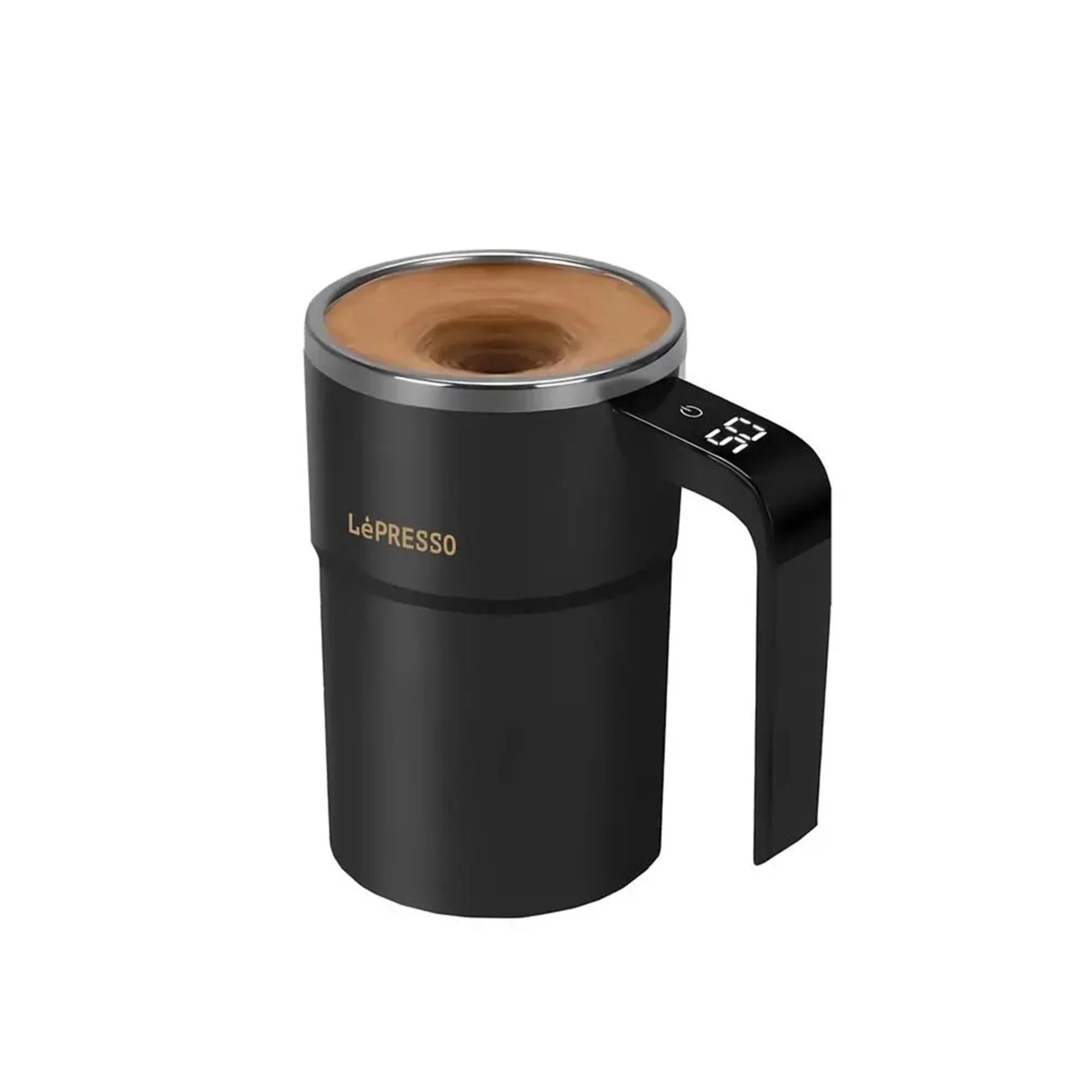 LePresso Stirmagic Auto Stirring Mug 380ml - Black