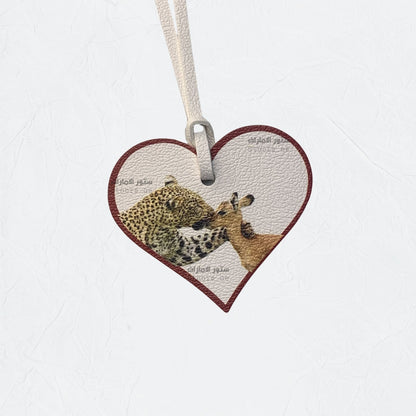 Leather Charm Cheetah & Gazelle - 1