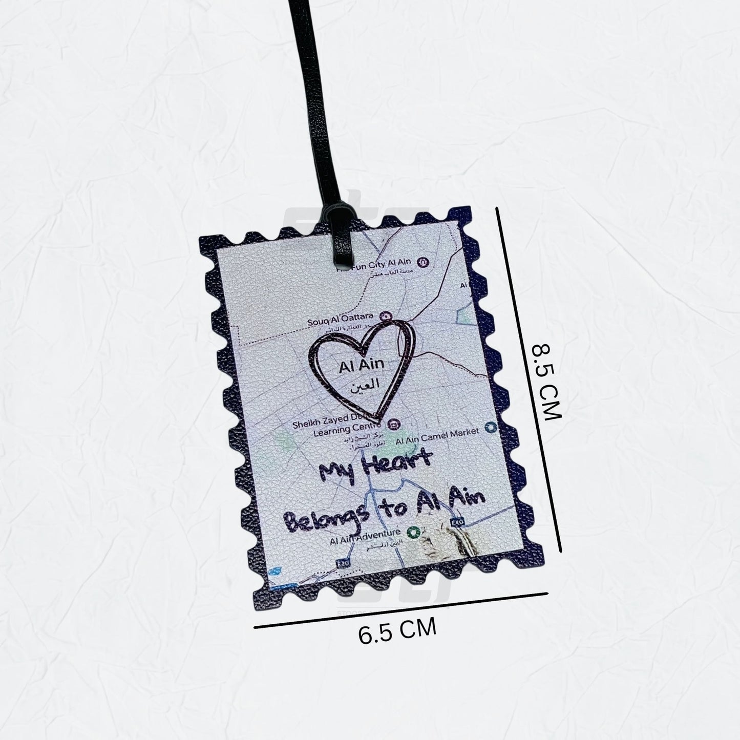 Leather Charm Double Side Alain - 1