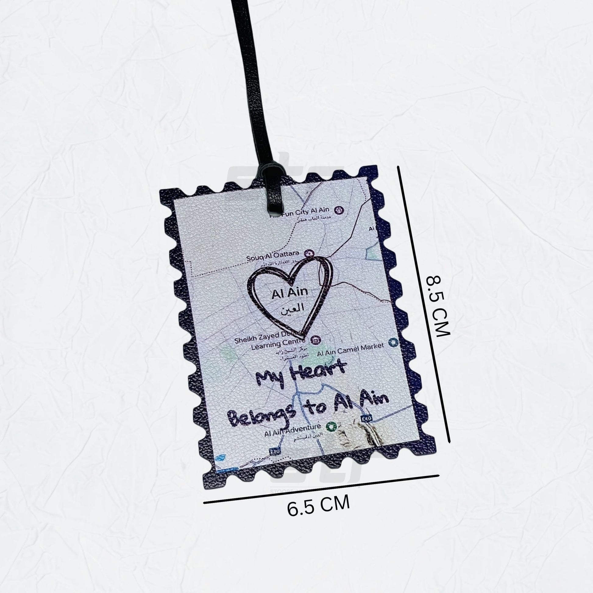 Leather Charm Double Side Alain - 1
