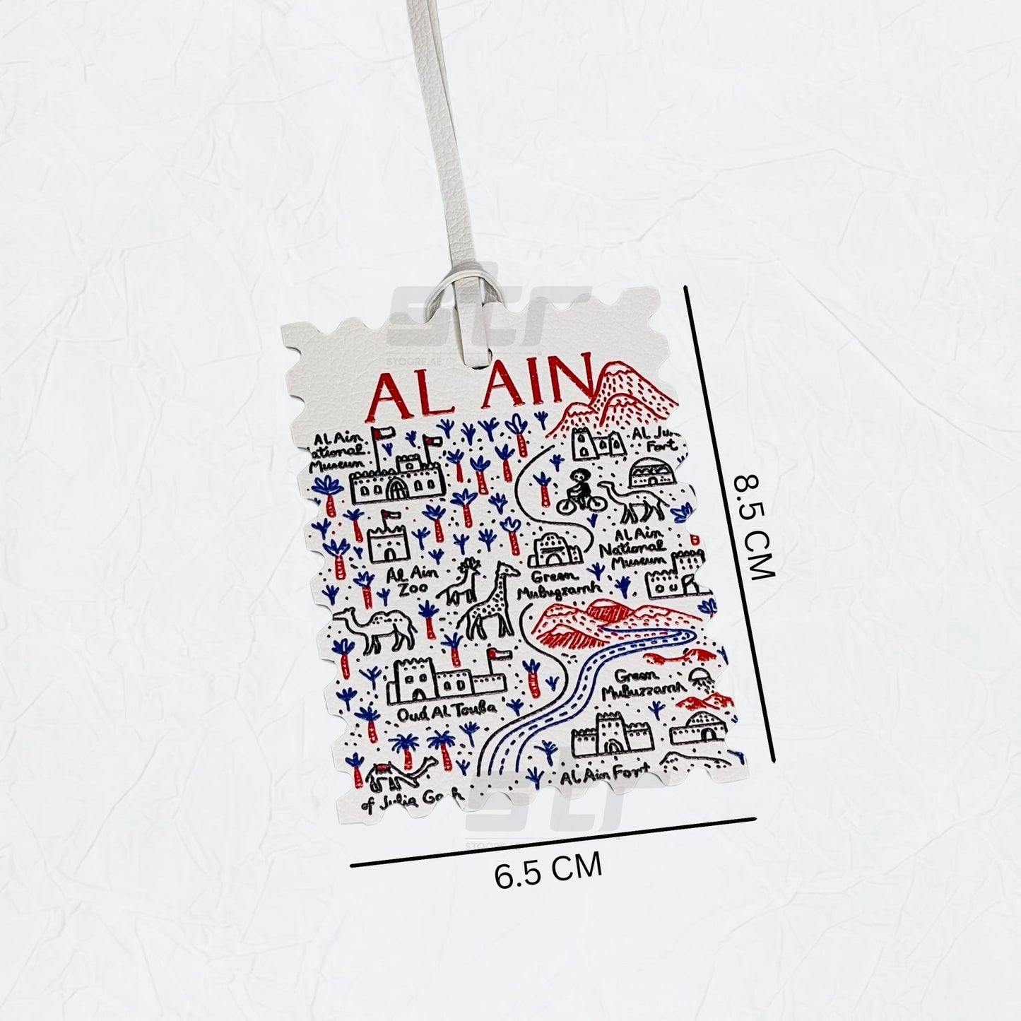 Leather Charm Double Side Alain - 2